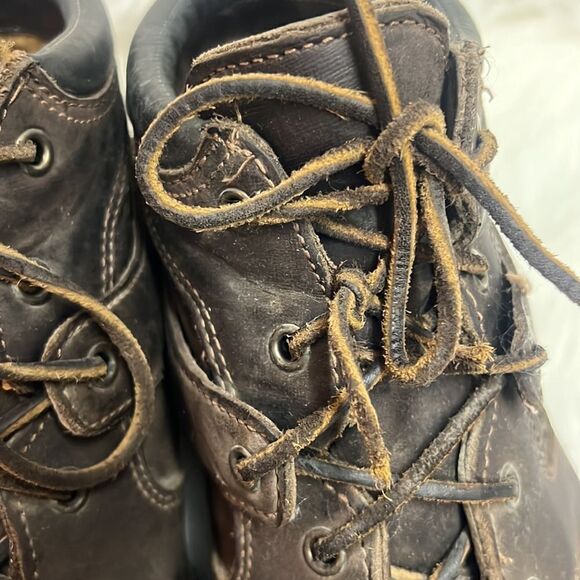 Timberland Leather Hiking Boots GoreTex Waterproof Brown MENS 10 B27 - Picture 5 of 12